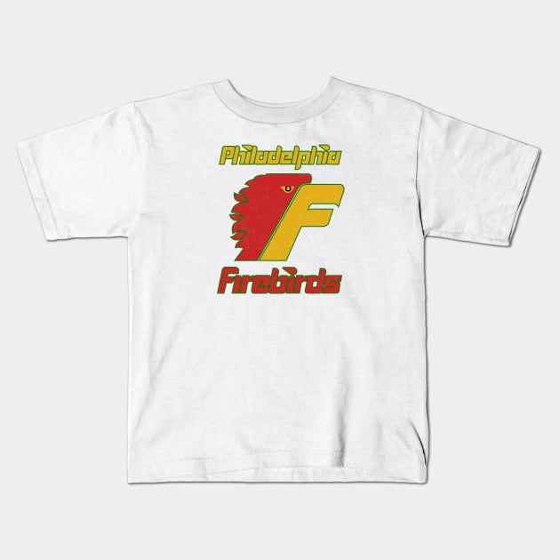 Retro Philly Firebirds Kids T-Shirt by LocalZonly